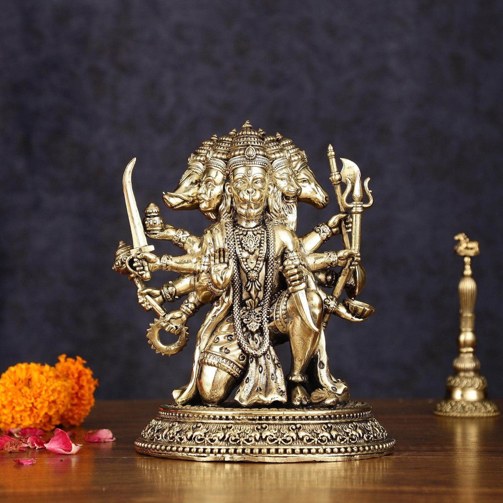 Premium Brass Panchamukhi Hanuman Statue – 11 CM Intricately Crafted Five-Faced Premium Brass Panchamukhi Hanuman Statue – 11 CM Intricately Crafted Five-Faced