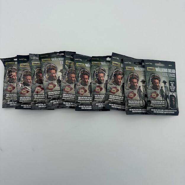 🧟 The Walking Dead AMC Season 4 Dog Tags Lot of 10 New and Unopened 🧟 🧟 The Walking Dead AMC Season 4 Dog Tags Lot of 10 New and Unopened 🧟