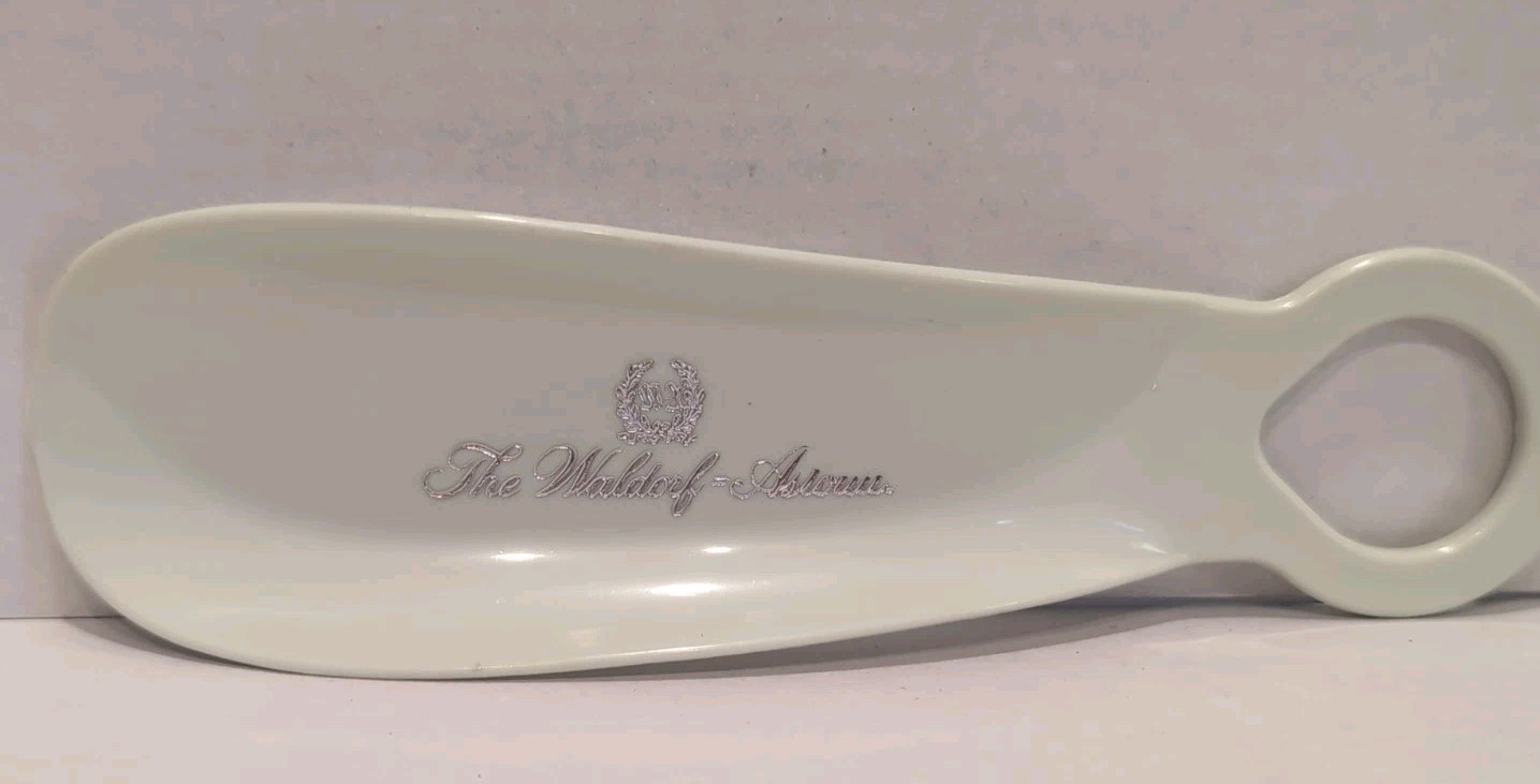 The Waldorf-Astoria Shoe Horn, Logo On Front, Greatest Hotel Ever, ,New York The Waldorf-Astoria Shoe Horn, Logo On Front, Greatest Hotel Ever, ,New York