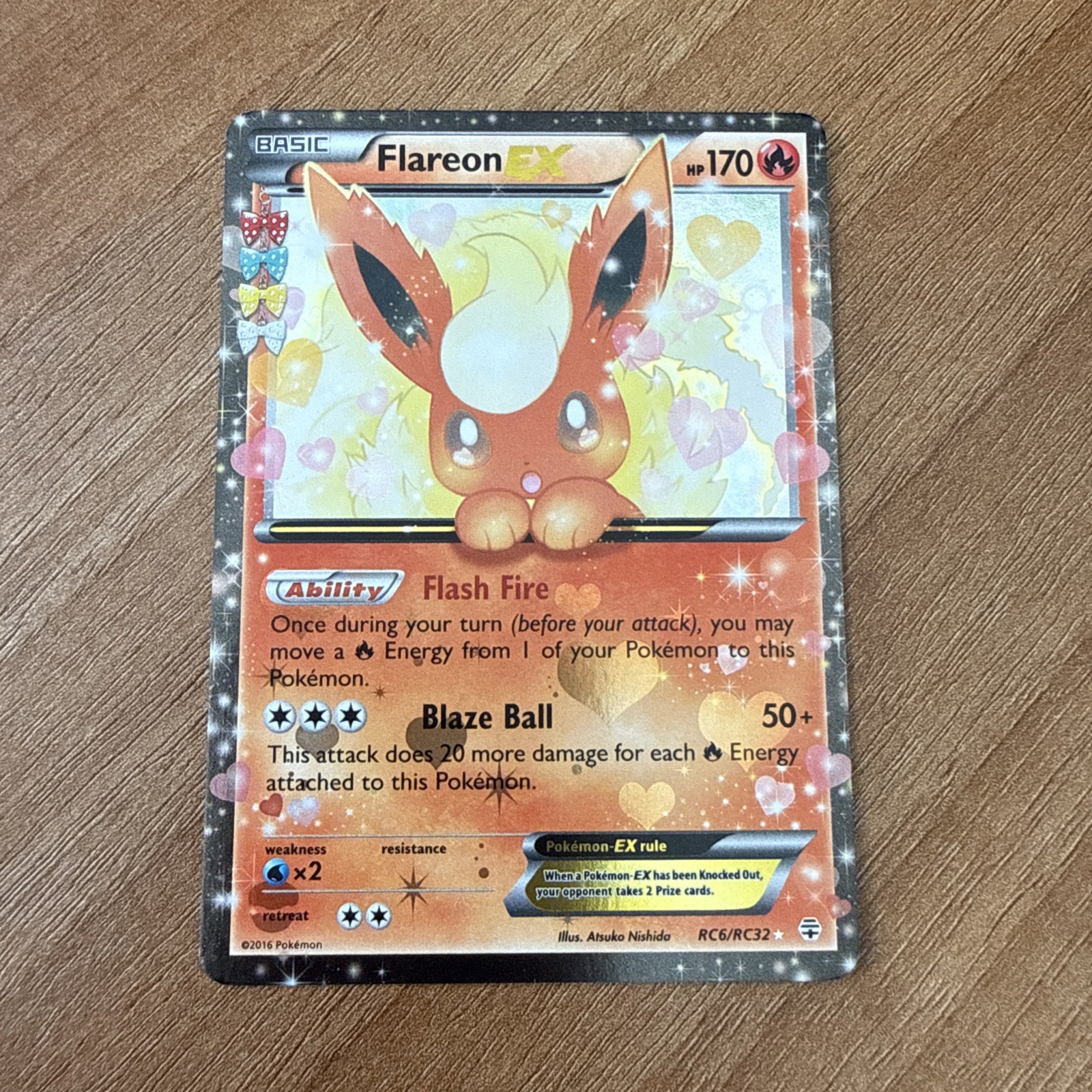 Flareon EX RC6/RC32 Generations Radiant Collection Great Condition #1
