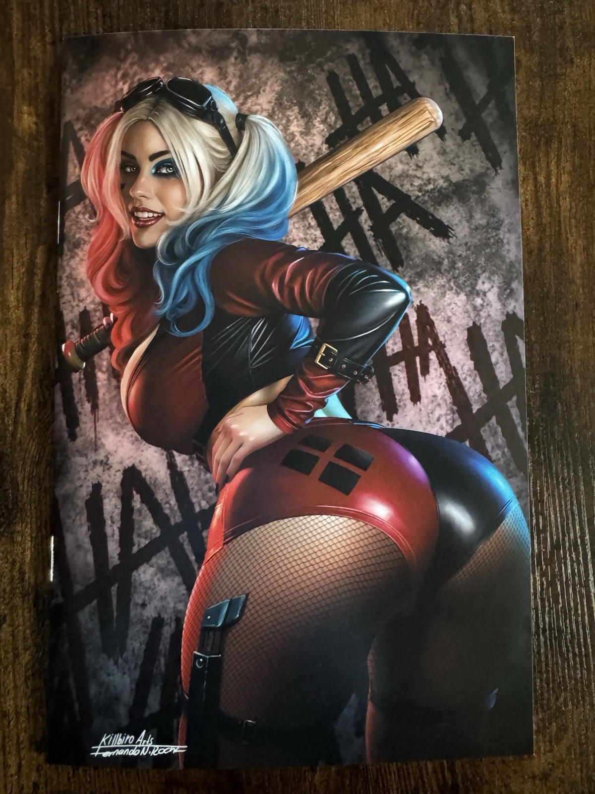 HARLEY QUINN Gallery NICE Virgin Variant by Fernando Rocha Limited To 100 Copies HARLEY QUINN Gallery NICE Virgin Variant by Fernando Rocha Limited To 100 Copies