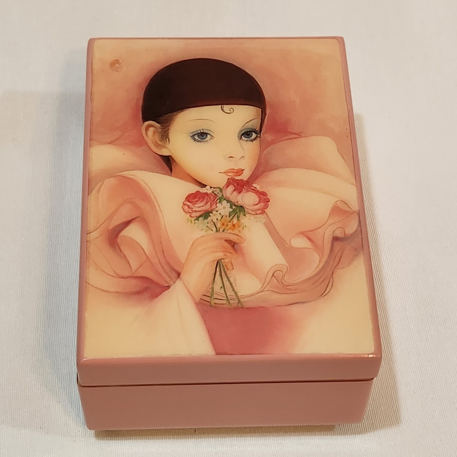 Vintage Westland Music Box Pierrot Love Style Taiwan Works