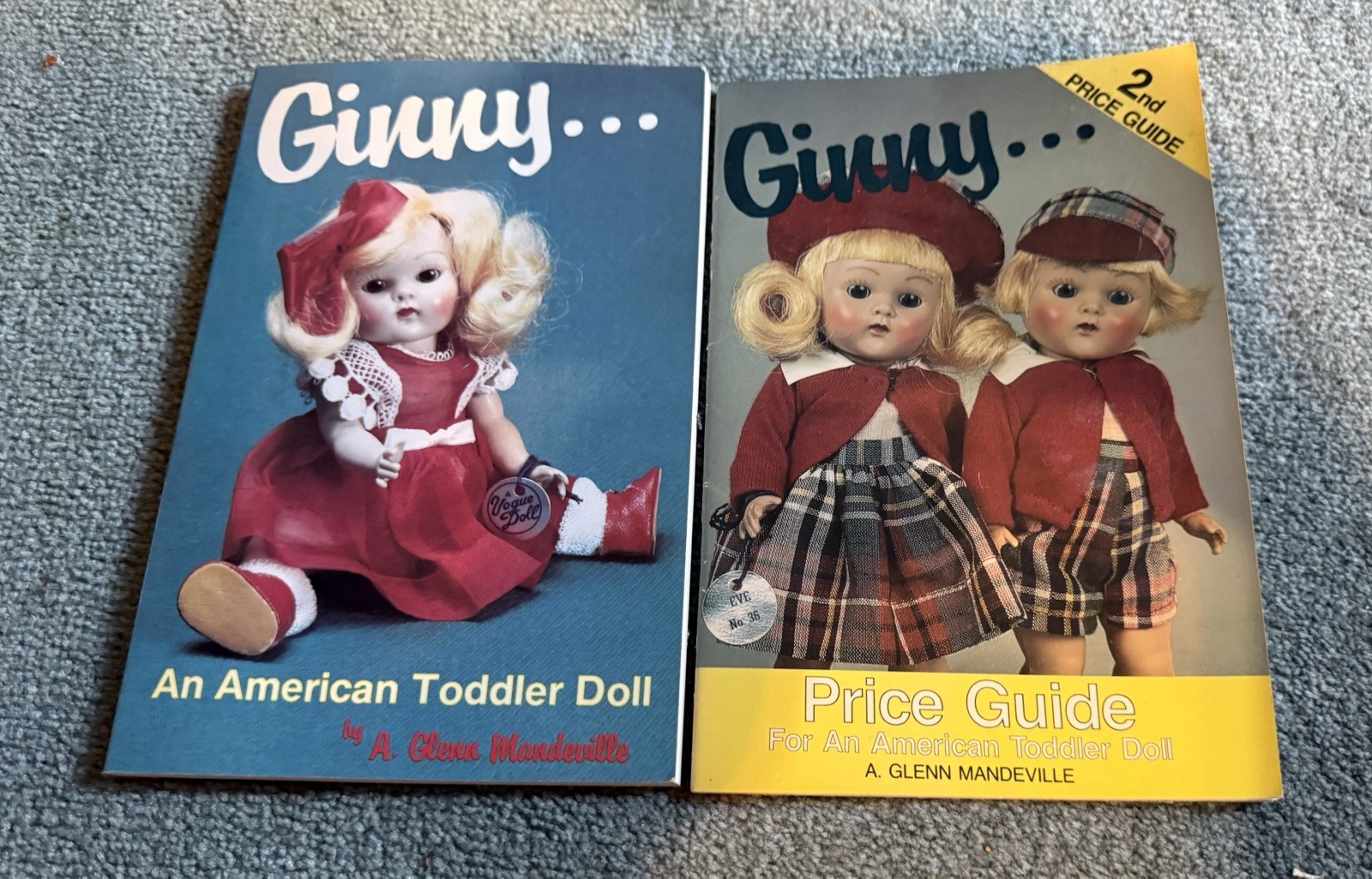 Ginny Doll Book & 2nd Edition Price Guide A. Glenn Mandeville Lot of 2