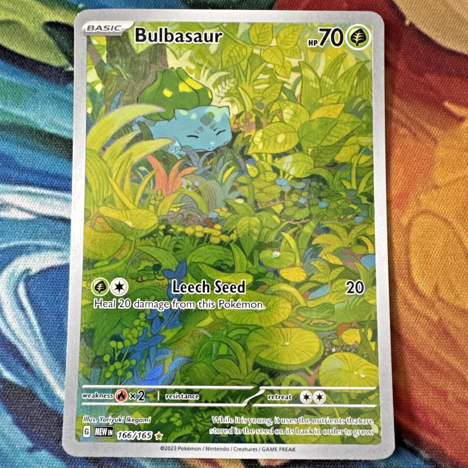 Pokemon TCG Scarlet And Violet 151 Bulbasaur 166/165 Full Art Holo Pokemon TCG Scarlet And Violet 151 Bulbasaur 166/165 Full Art Holo