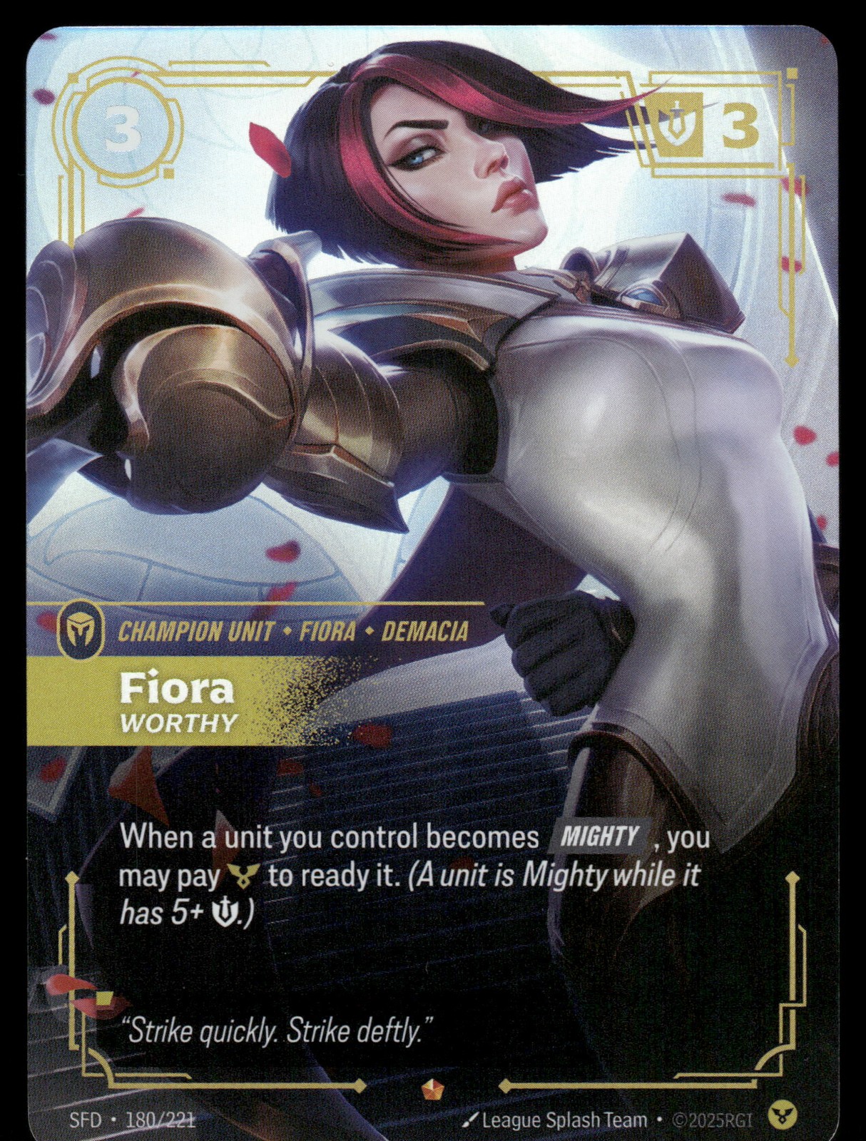 2025 League of Legends Spiritforged Fiora #180/221 2025 League of Legends Spiritforged Fiora #180/221