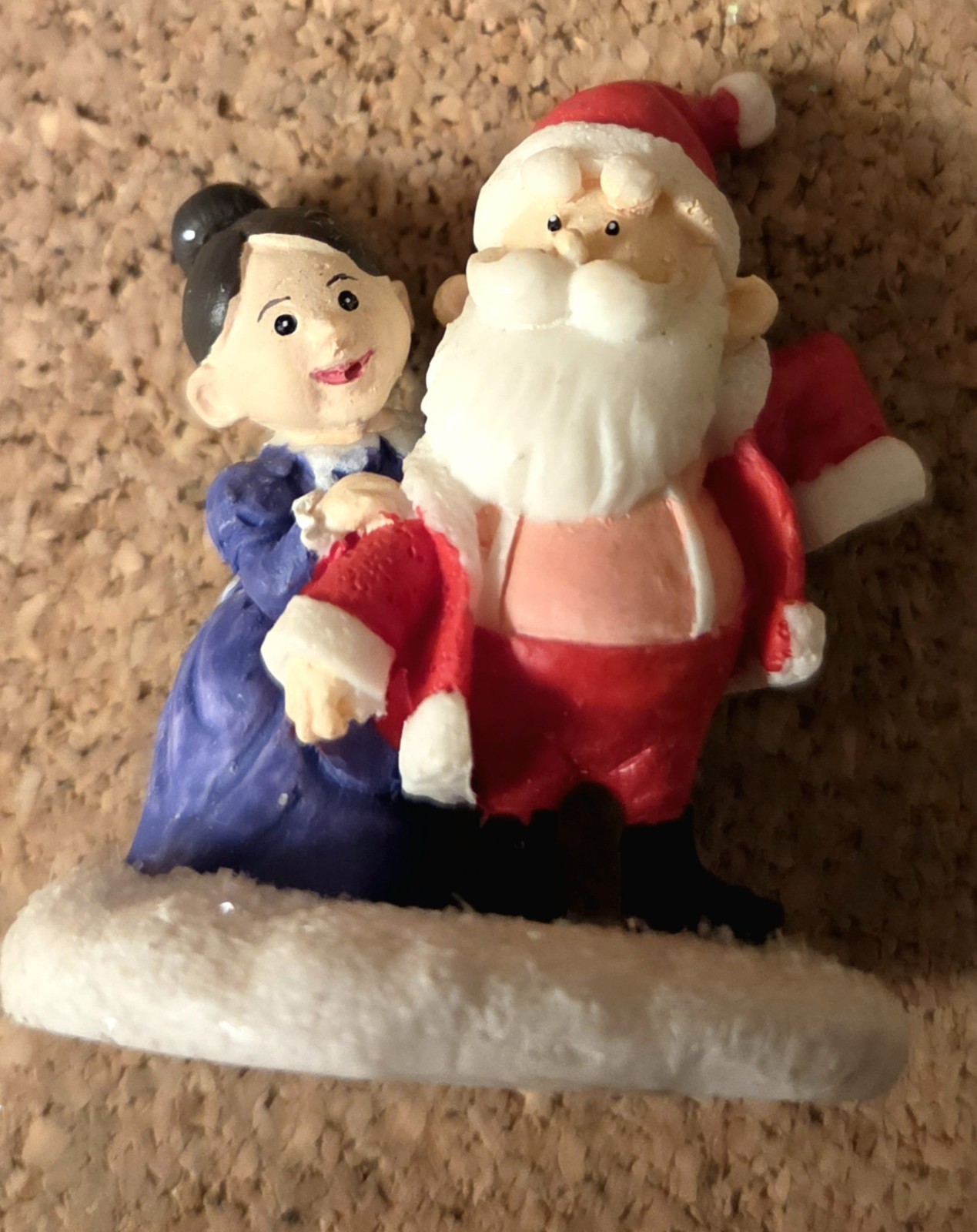 🎅 Hawthorne Village Rudolph\'s Santa Mrs Claus Figurine 2003 Christmas Town NICE