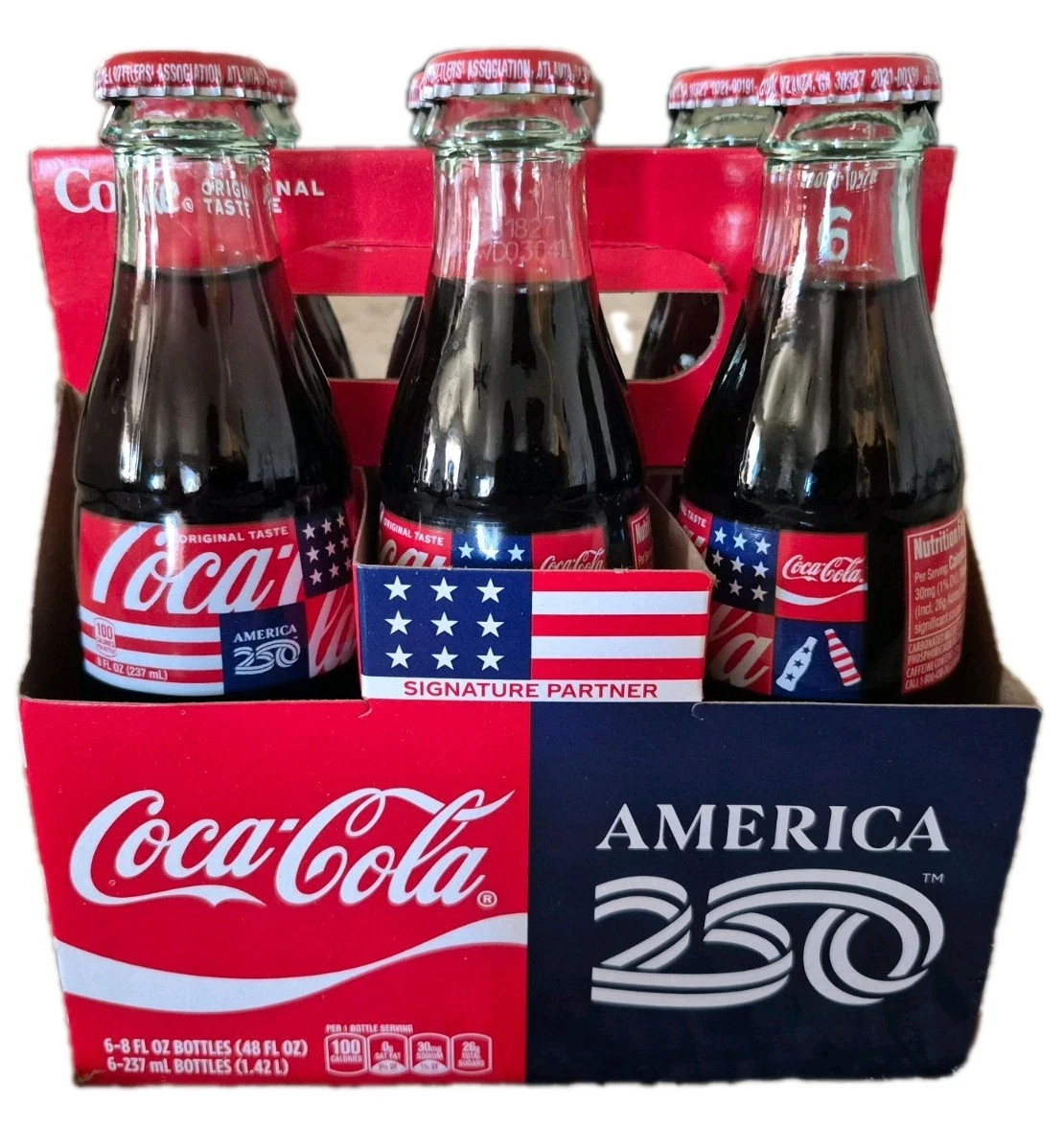 Coca-Cola America 250  6 PAK   8 FL OZ bottles 2026 SIGNATURE PARTNER COLLECTION