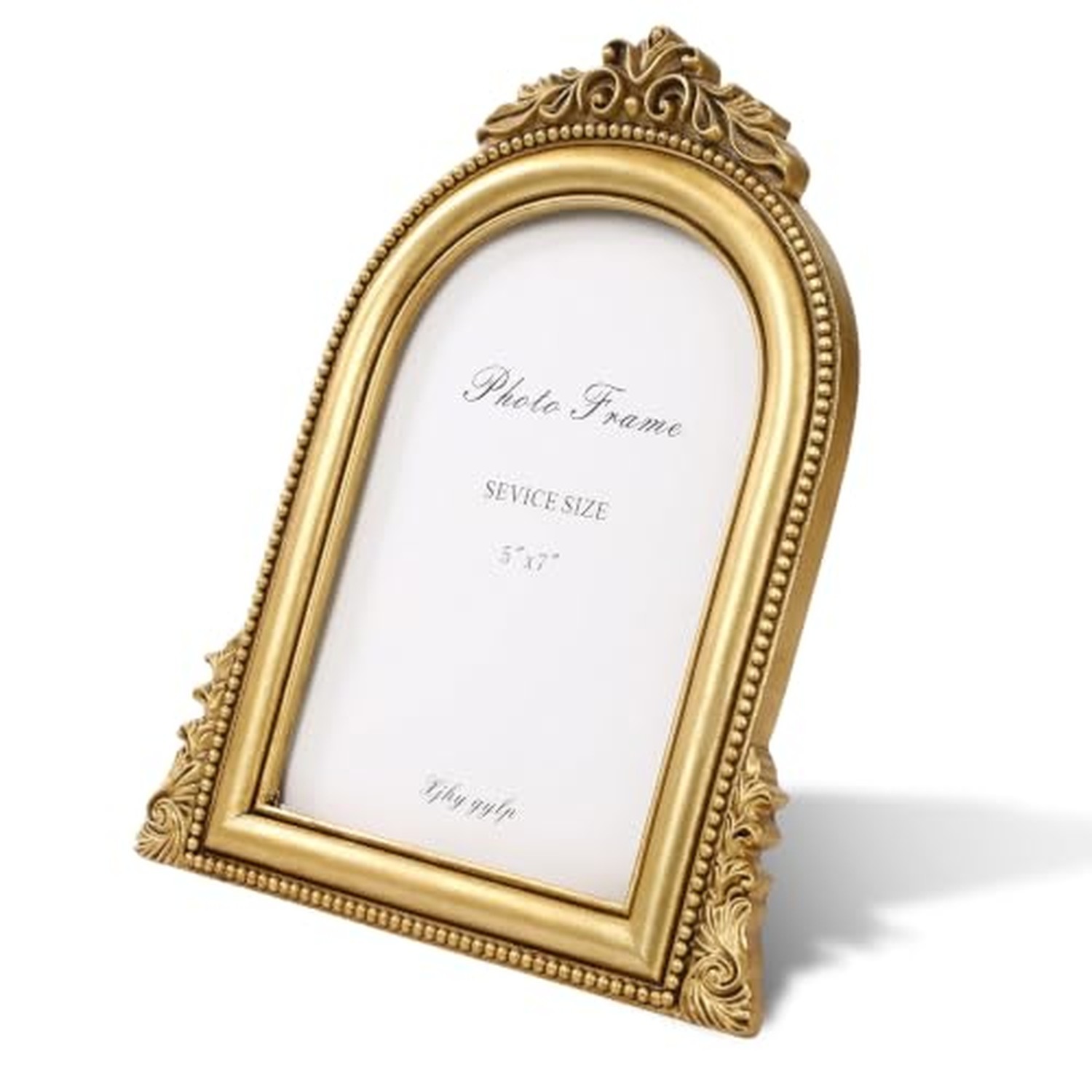 5x7 Vintage Picture Frame Resin Arch Gold Photo Frame Bridal-style bow knots 5x7 Vintage Picture Frame Resin Arch Gold Photo Frame Bridal-style bow knots