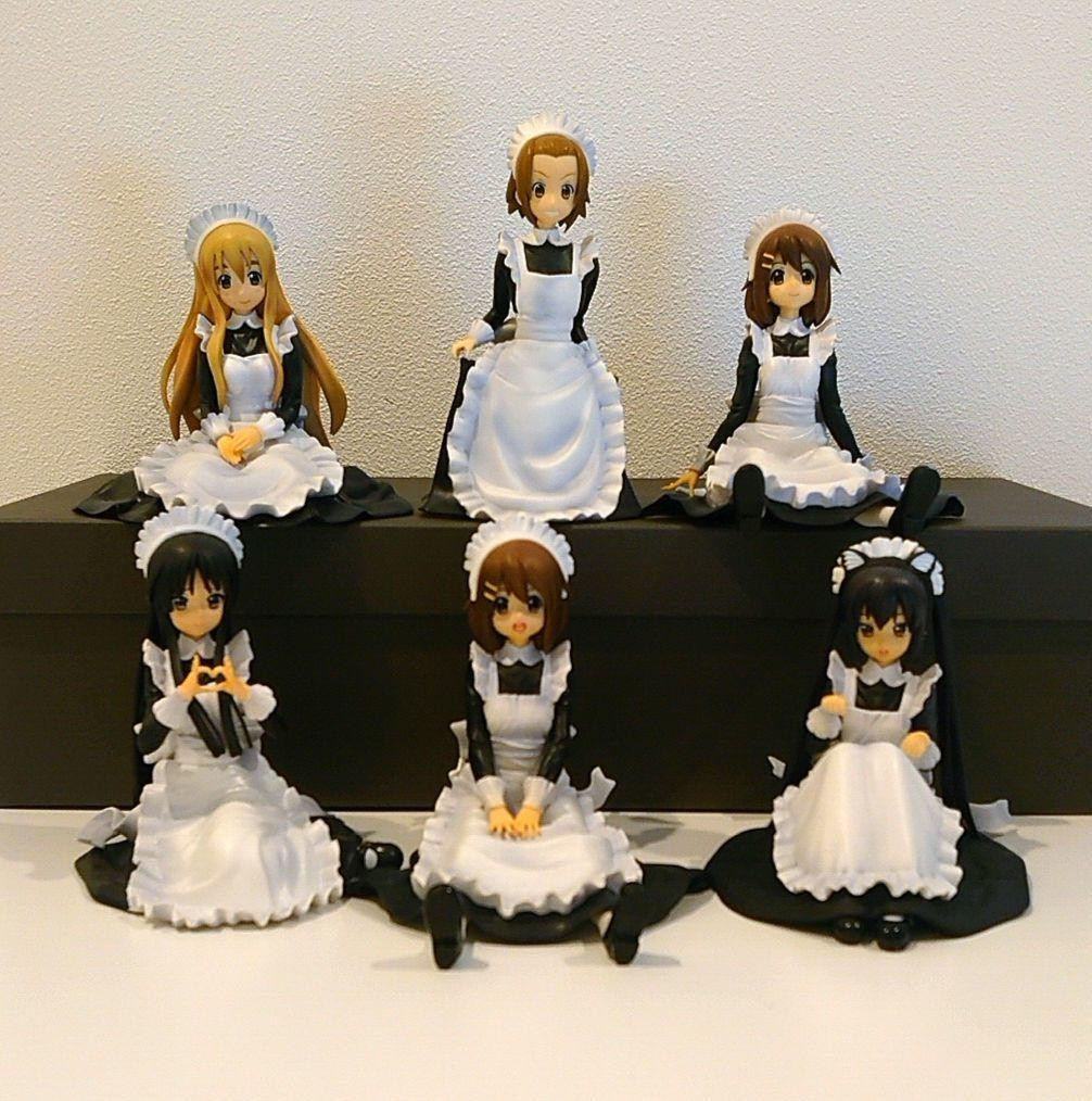 K-On Maid Outfit Figure Set of 6 Yui Mio Ritsu Tsumugi Azusa Collectible Japan