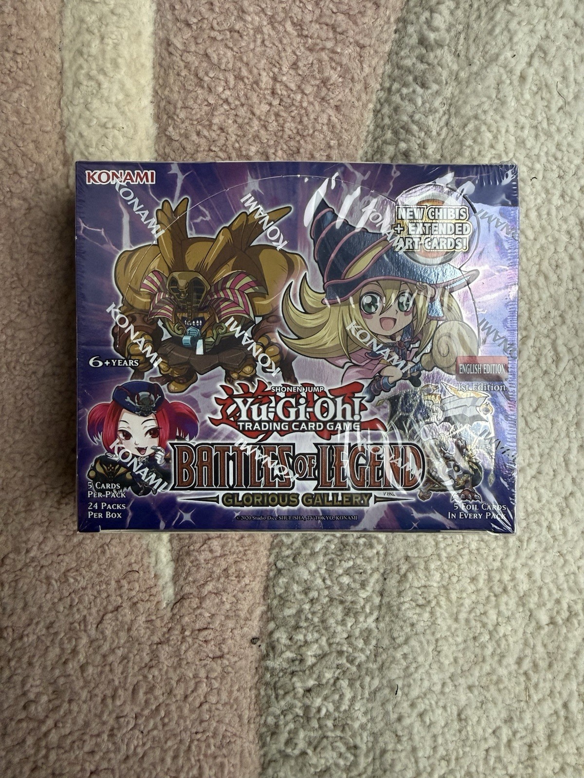 YuGiOh: Battles of Legend: Glorious Gallery: Sealed Booster Box of 24 Packs