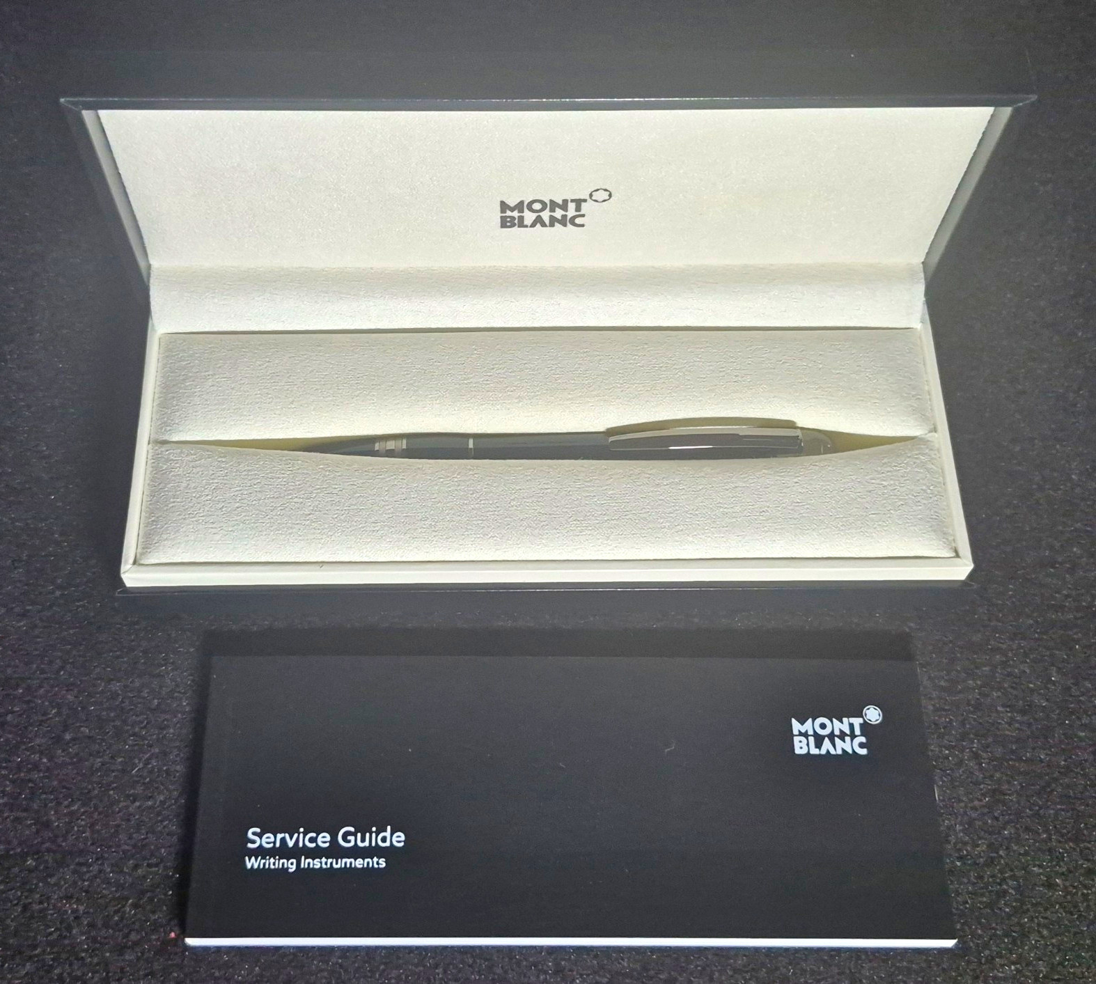 Montblanc StarWalker Midnight Black Resin Ballpoint Pen 105657 New Box Papers