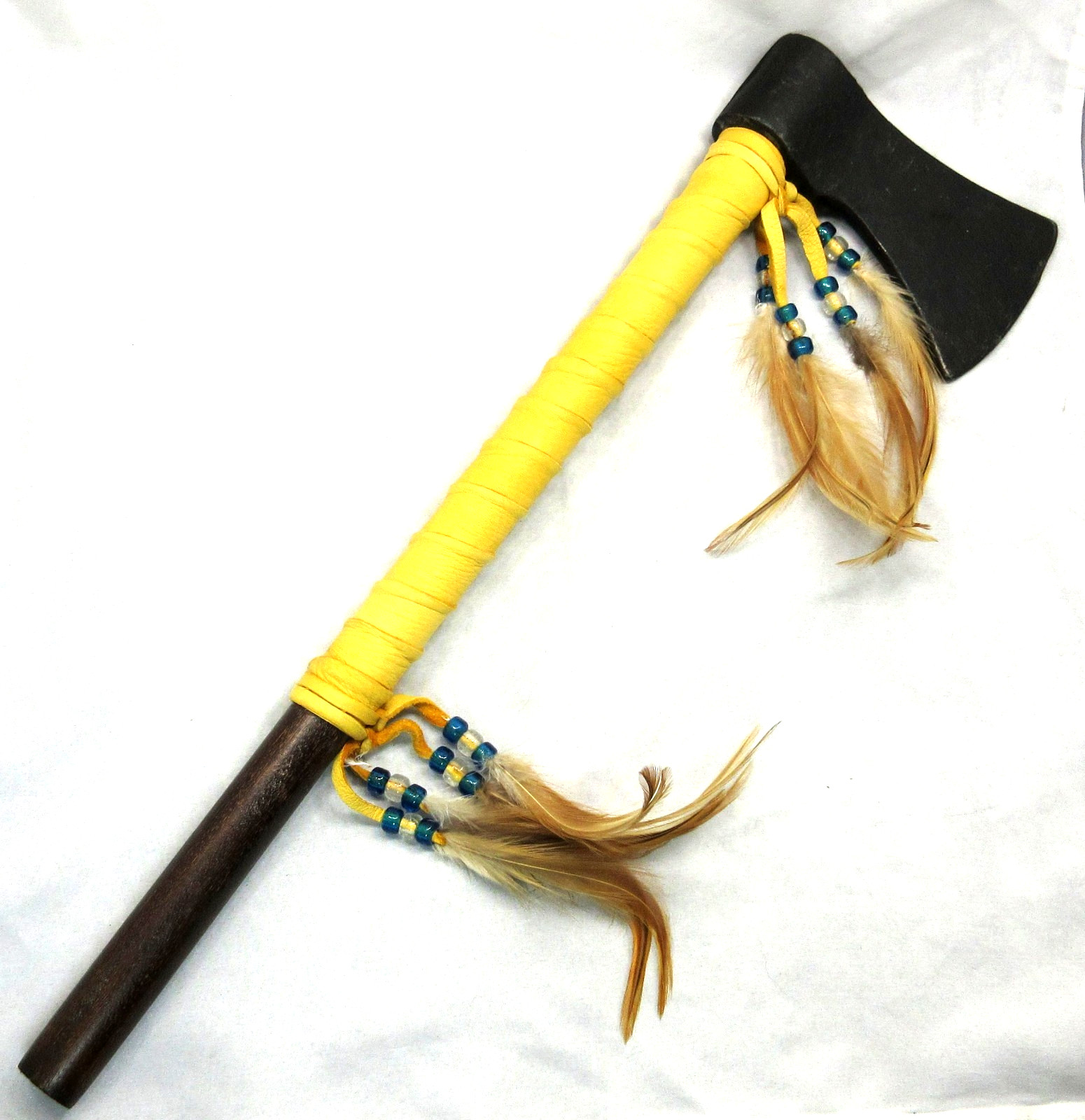 Native American Throwing Hawk, War Club, Cherokee, Battle Axe, Tomahawk COA #46 Native American Throwing Hawk, War Club, Cherokee, Battle Axe, Tomahawk COA #46