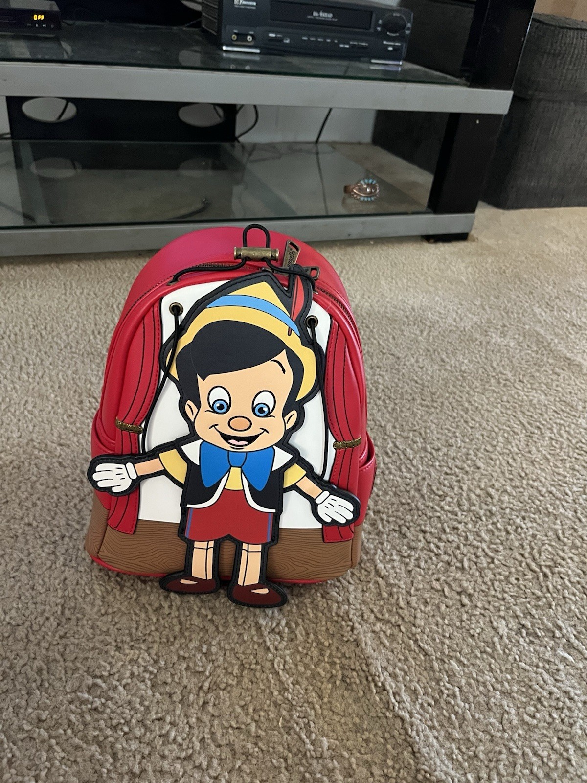 Loungefly Disney Pinocchio Mini Backpack Marionette Red/Brown Multicolor 2022