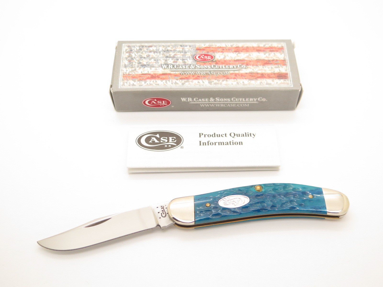 2014 Case XX Tony Bose 6139 Sowbelly Jigged Pacific Blue Folding Pocket Knife 2014 Case XX Tony Bose 6139 Sowbelly Jigged Pacific Blue Folding Pocket Knife