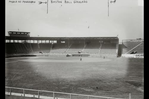 Photo:Boston MA Fenway Park 1912 Empty Baseball Stands Panorama