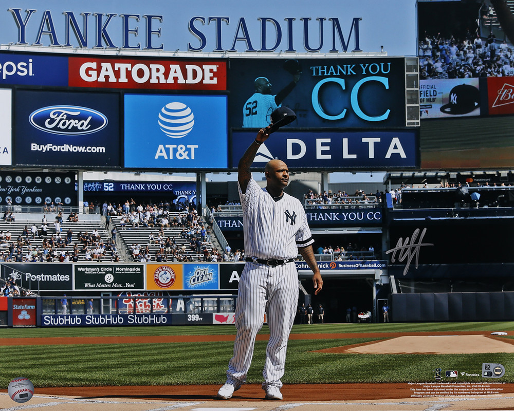 C.C. SABATHIA SIGNED REPRINT PITCHER AUTOGRAPH 8\