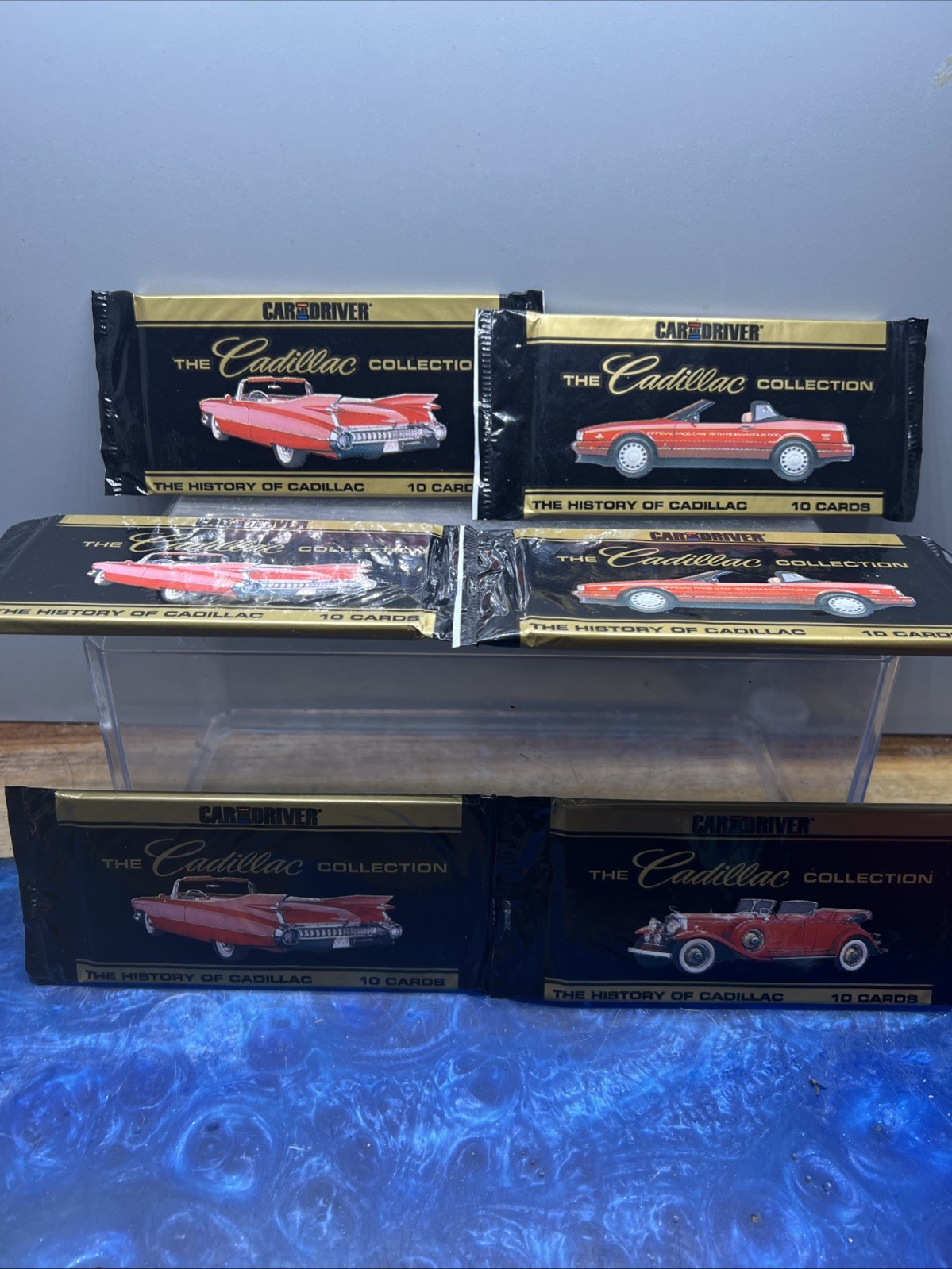 Vintage CAR AND DRIVER THE CADILLAC COLLECTION CARDS Lot Of 6 New Sealed