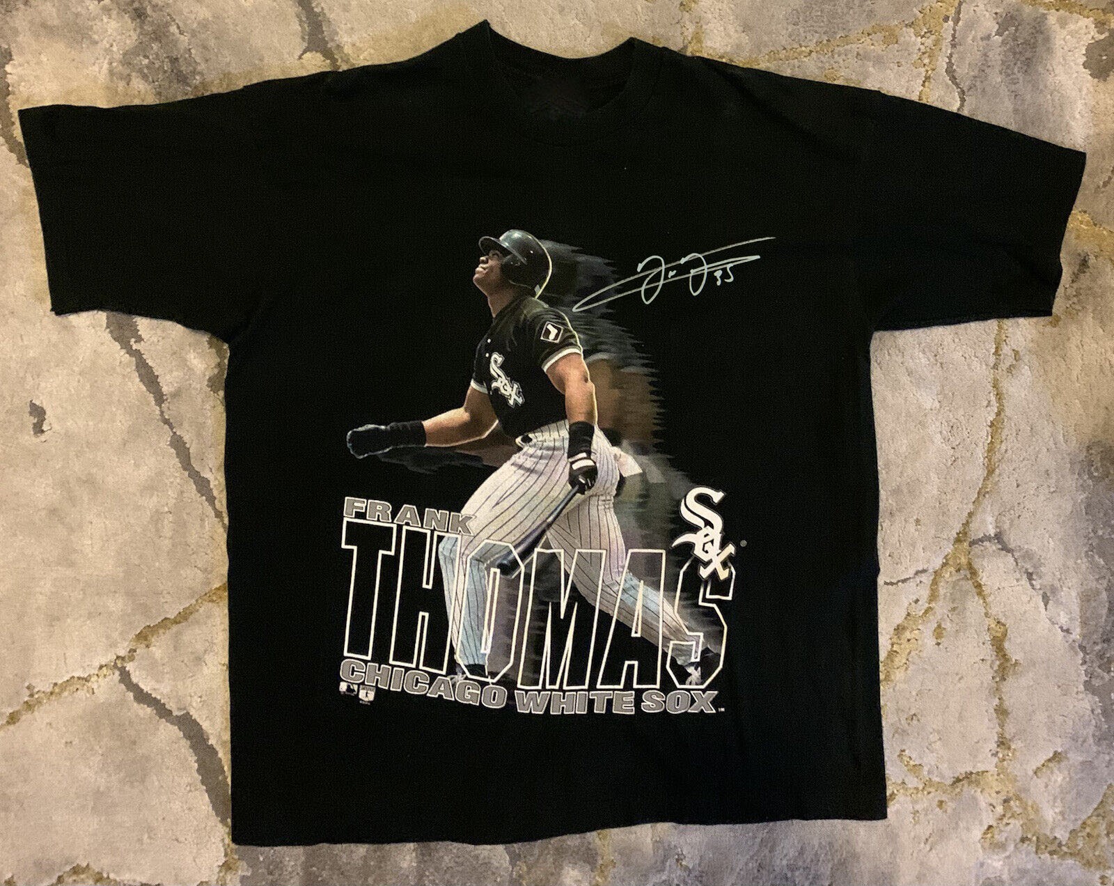 Vintage Frank Thomas White Sox Big Hurt All Size Unisex Black Shirt NP522