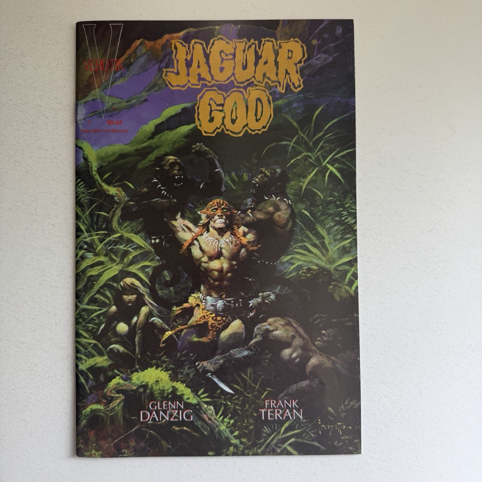 Verotik Comics Jaguar God #1 NM Glenn Danzig Frank Frazetta 1995