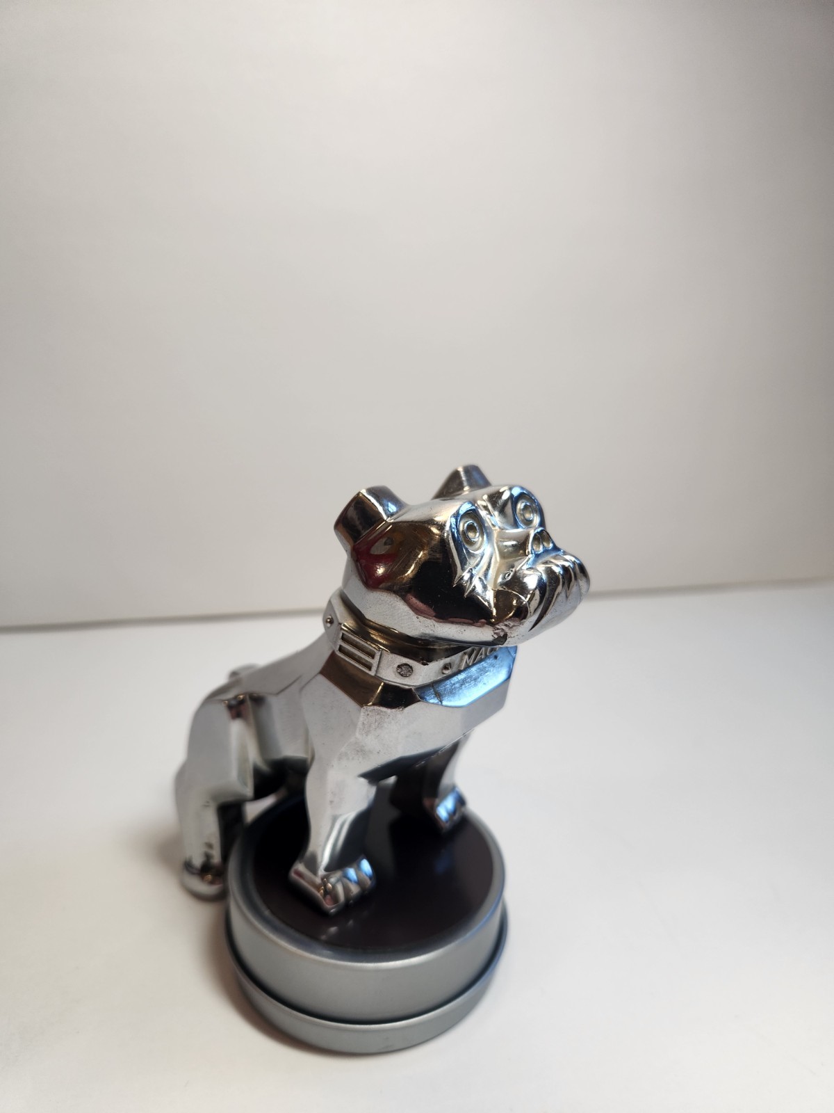 Vintage Mack Truck Bulldog Hood Ornament Chrome Reg No 1387477 Collectible Vintage Mack Truck Bulldog Hood Ornament Chrome Reg No 1387477 Collectible