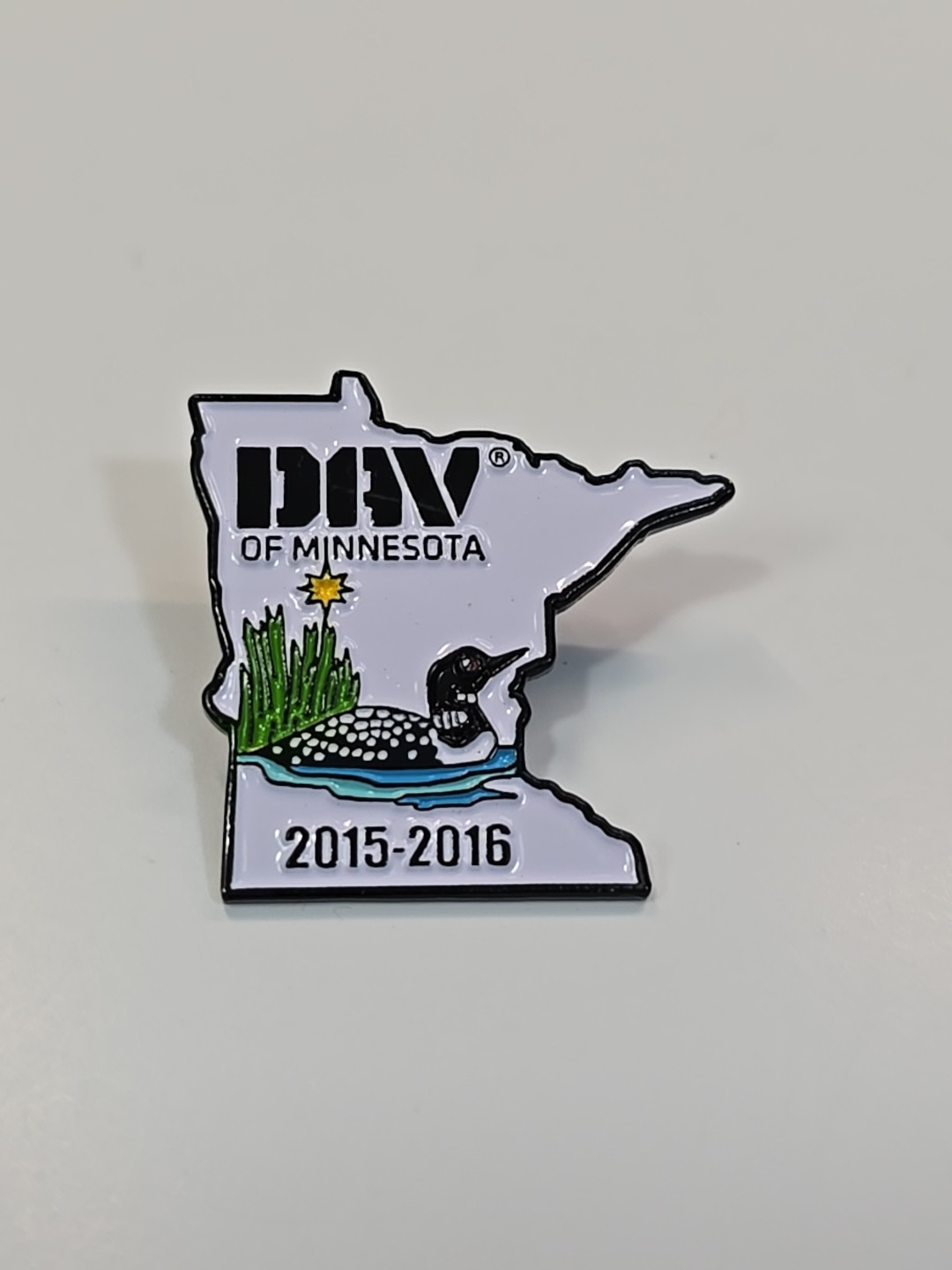 DAV Disabled American Veterans Lapel Pin Minnesota 2015-2016