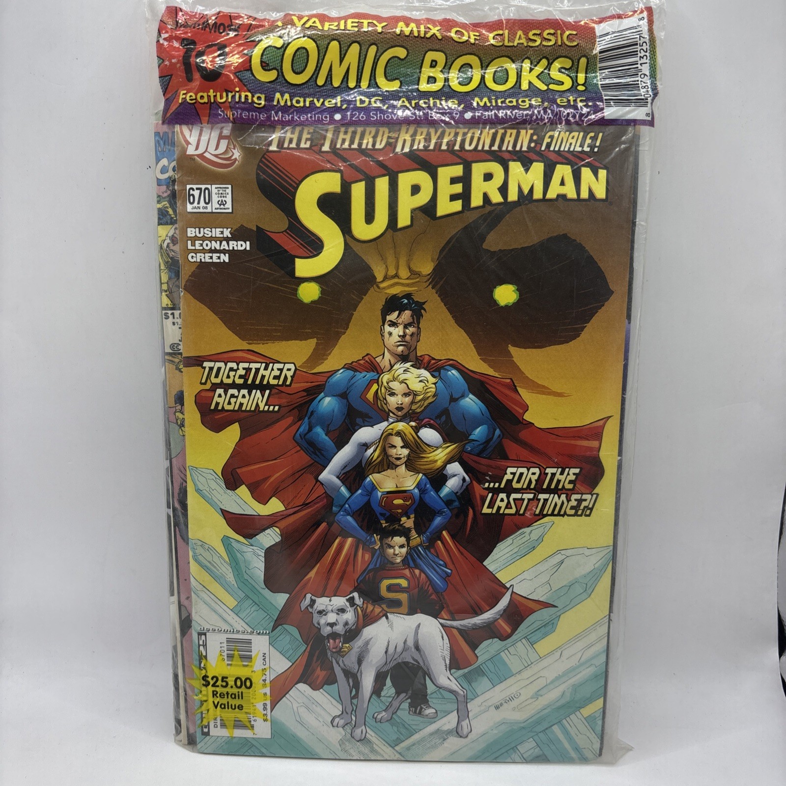 Superman #670 (2008) Along With Variety Pack Of 10 Marvel,DC,Archie Etc NEW RARE Superman #670 (2008) Along With Variety Pack Of 10 Marvel,DC,Archie Etc NEW RARE