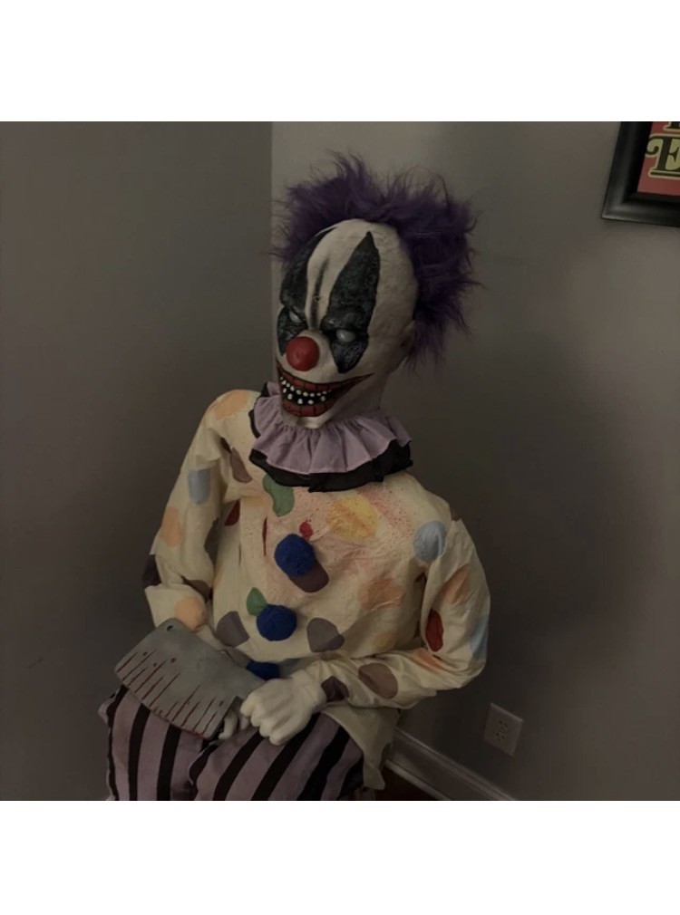 Spirit Halloween 2013 Thrashing Clown Animatronic Prop Gemmy (MISSING TNT) 
