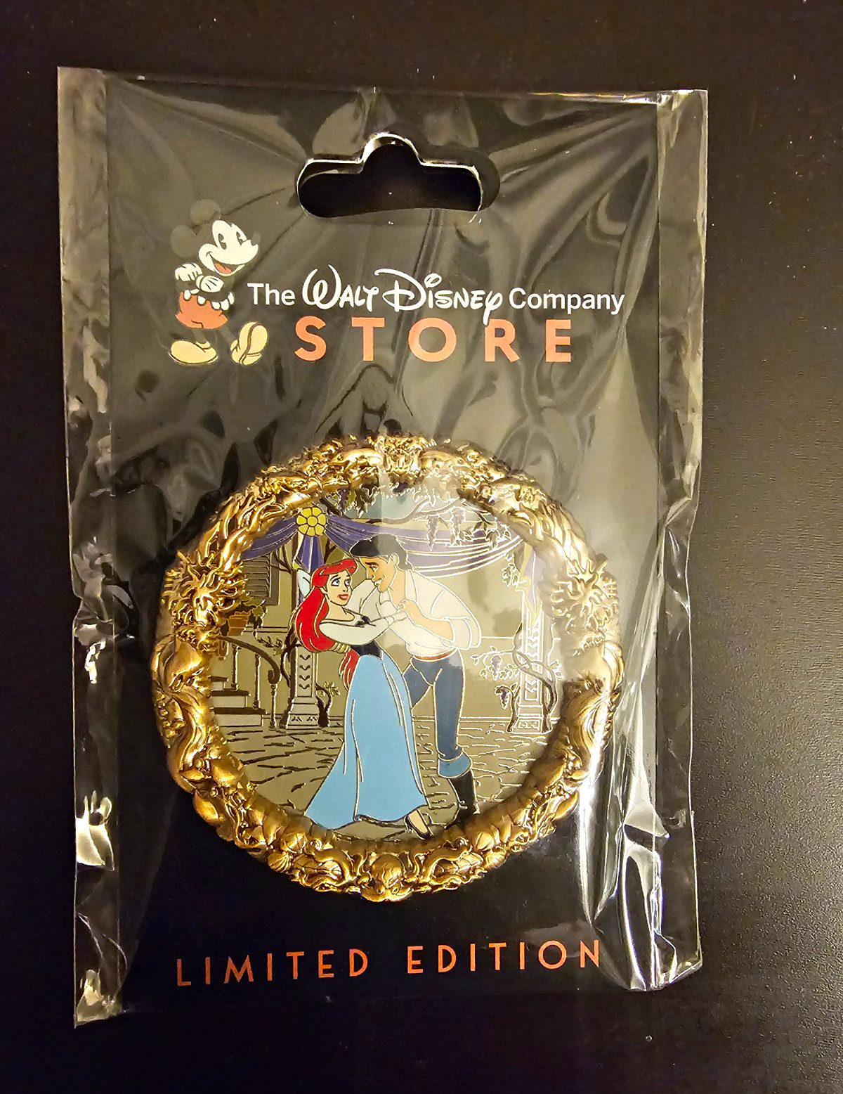 Disney DEC TWDC Little Mermaid Ariel Prince Eric Dancing 35th Anniv Pin Disney DEC TWDC Little Mermaid Ariel Prince Eric Dancing 35th Anniv Pin