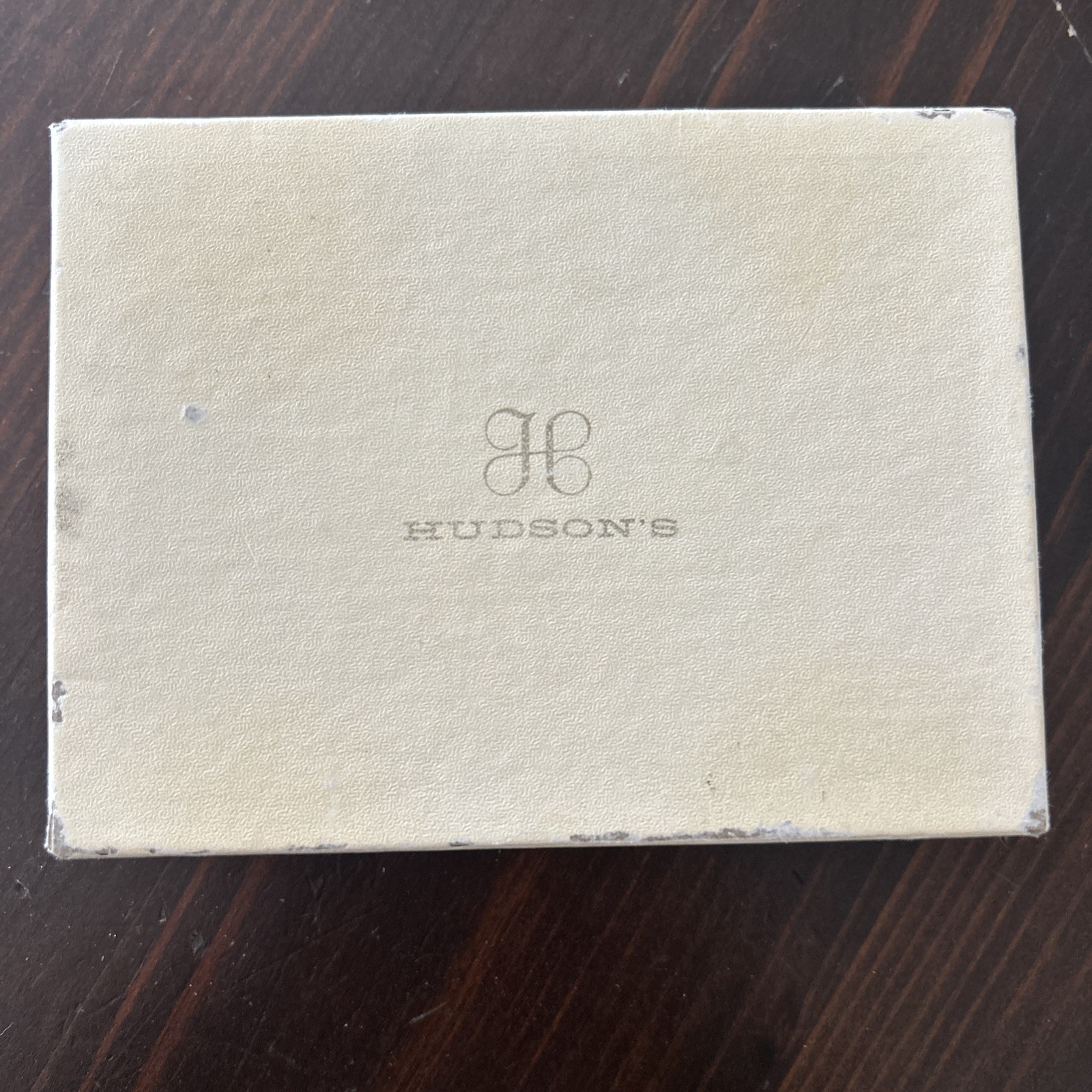 vintage Hudson’s Department Store Detroit Cardboard Jewelry Gift Box Rare 1960s