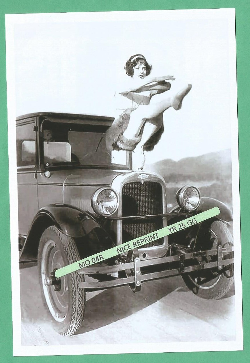 Found PHOTO of a Pretty Flapper Girl & Old Car from the 1920's Era Found PHOTO of a Pretty Flapper Girl & Old Car from the 1920's Era