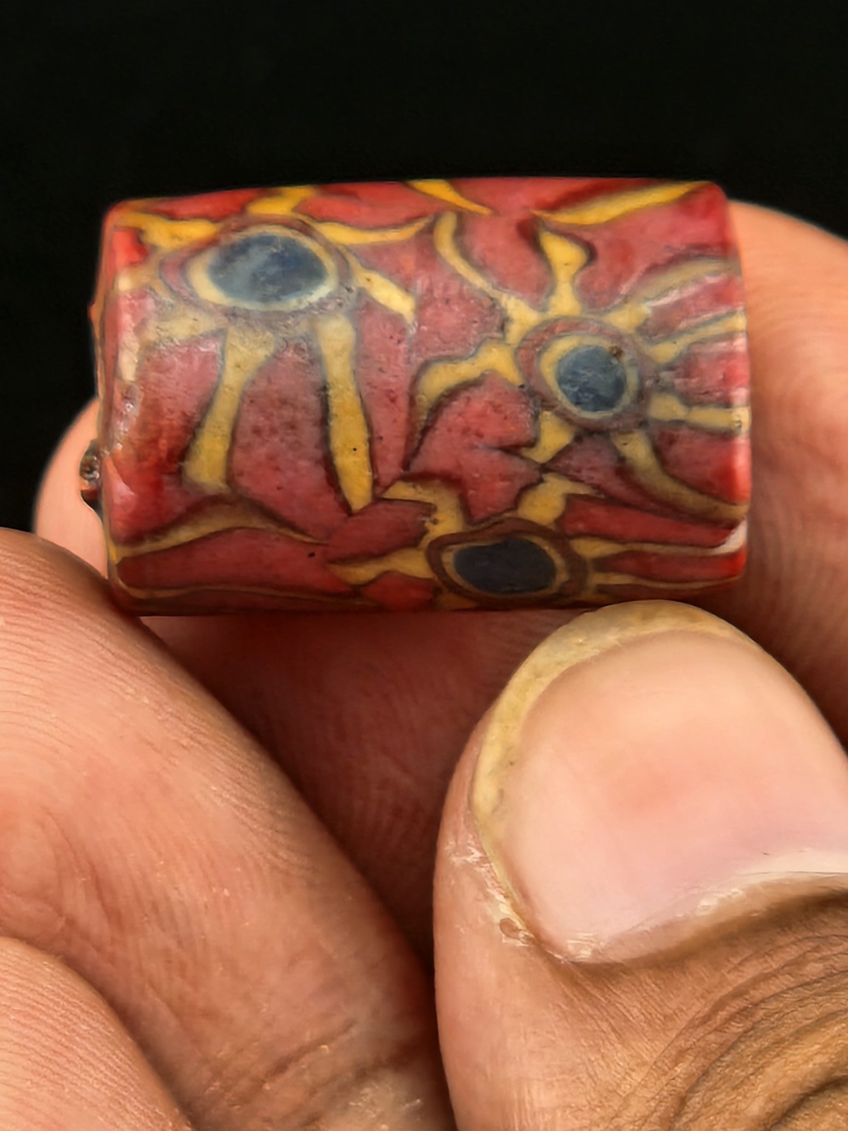 Vintage rare old african glass bead