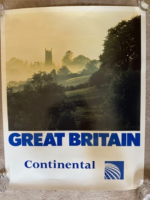 Continental Airlines Glossy Poster/Great Britain/28 Continental Airlines Glossy Poster/Great Britain/28