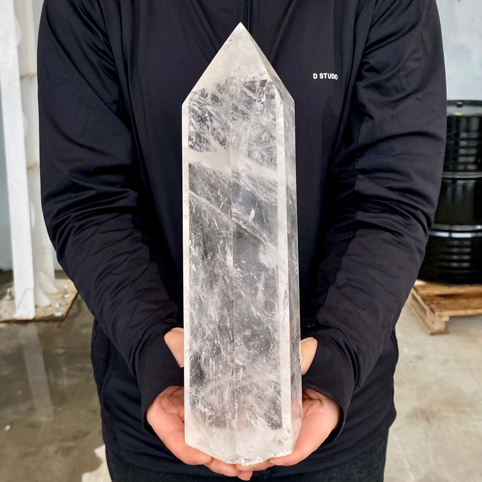 7.25LB Natural Clear Crystal Obelisk Quartz Energy Tower Point Reiki Healing Gem