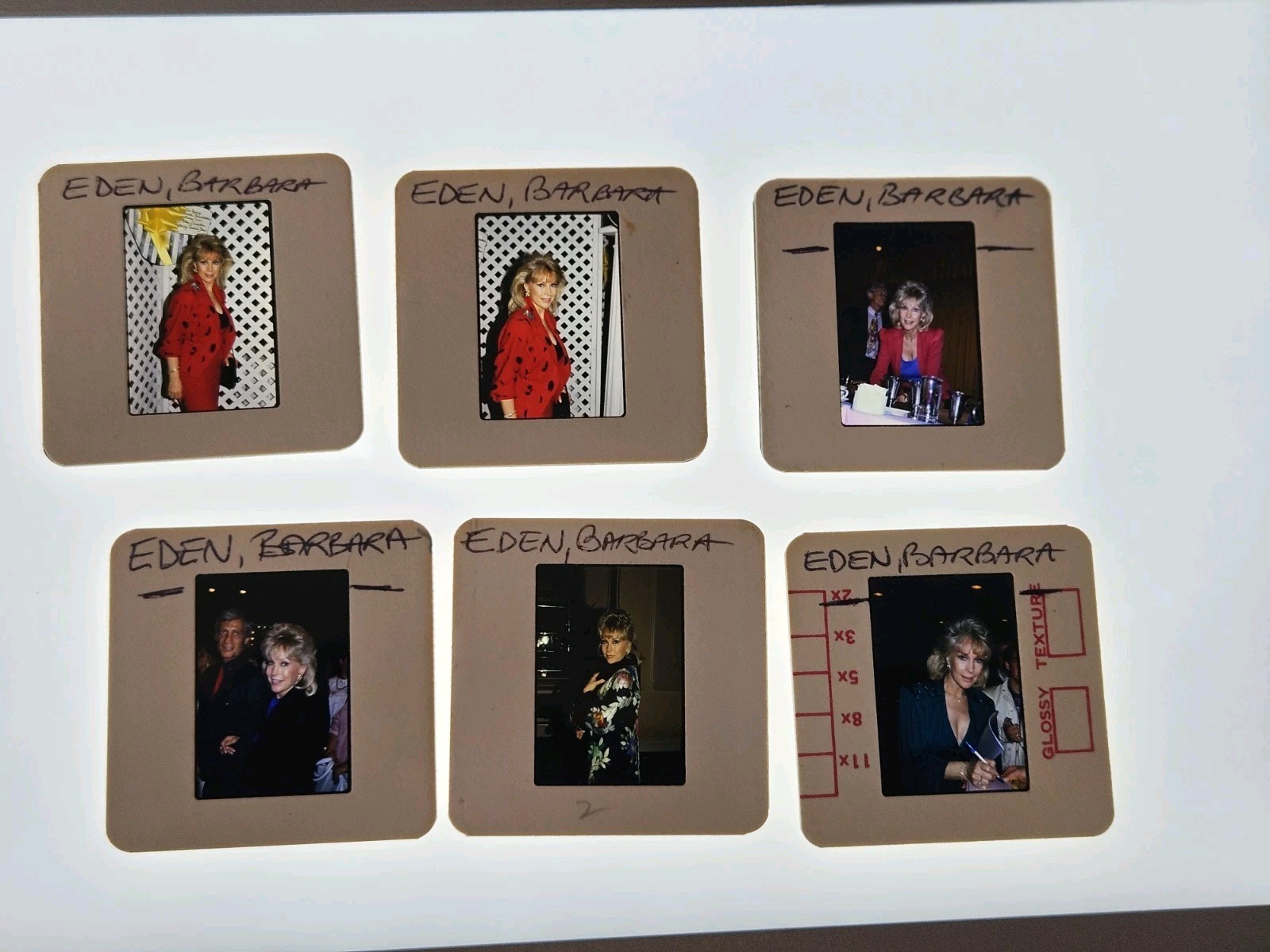 BARBARA EDEN ACTRESS 6 PHOTO 35MM FILM SLIDES
