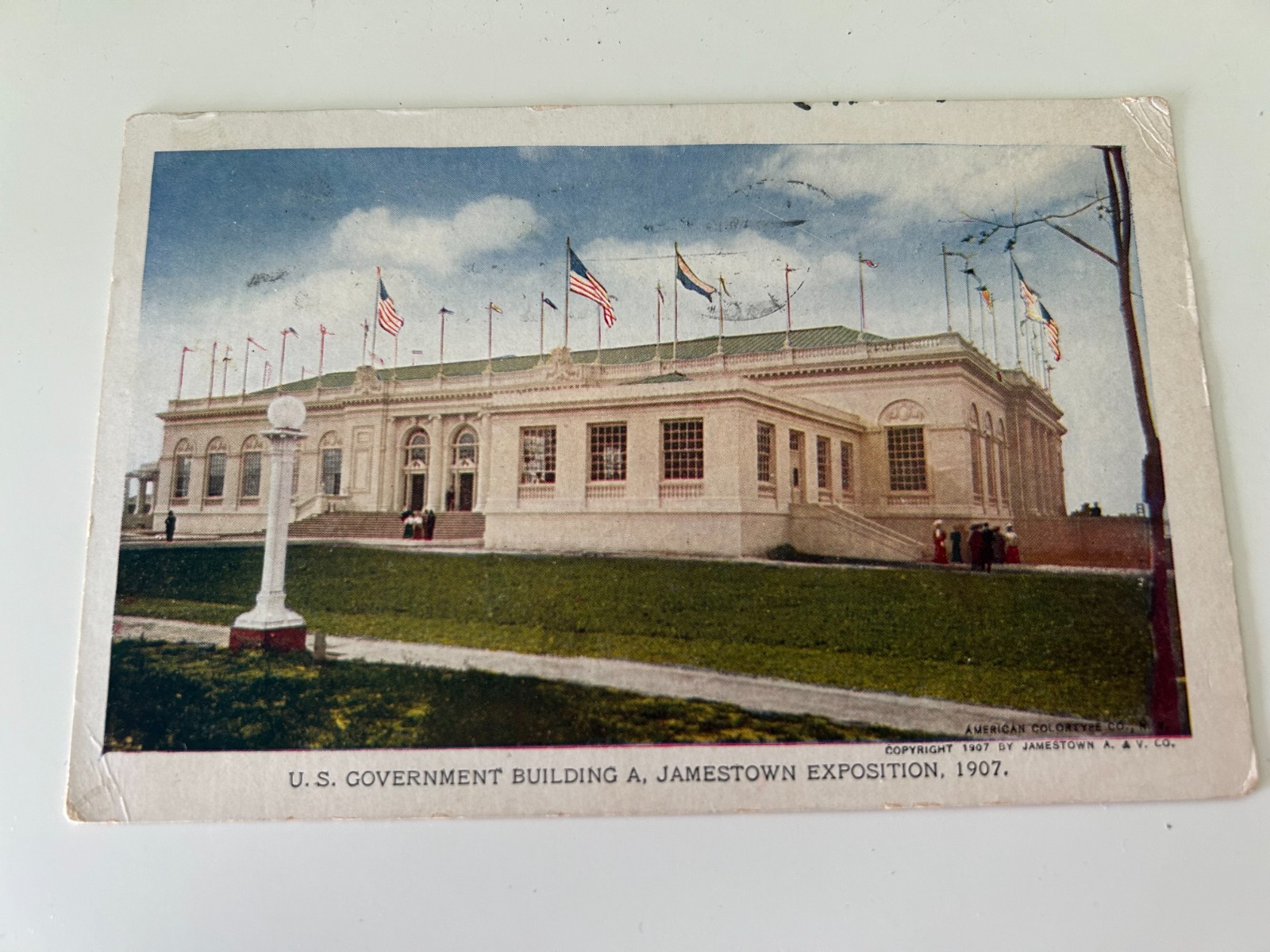 US Government Building Jamestown Exposition 1907 Postcard US Government Building Jamestown Exposition 1907 Postcard