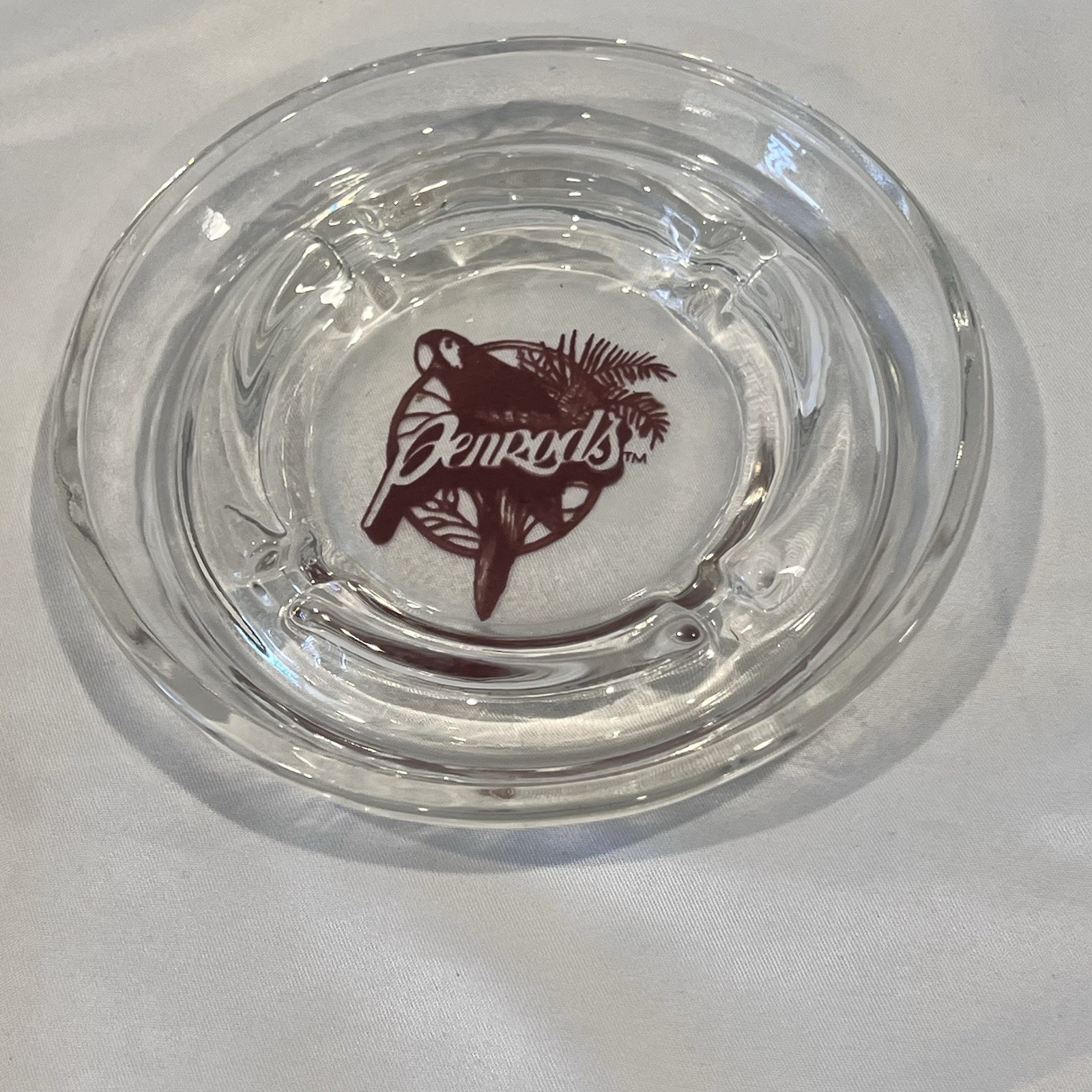 Vintage Penrod’s Fort Lauderdale Glass Ashtray Parrot Logo Bar Collectible Vintage Penrod’s Fort Lauderdale Glass Ashtray Parrot Logo Bar Collectible