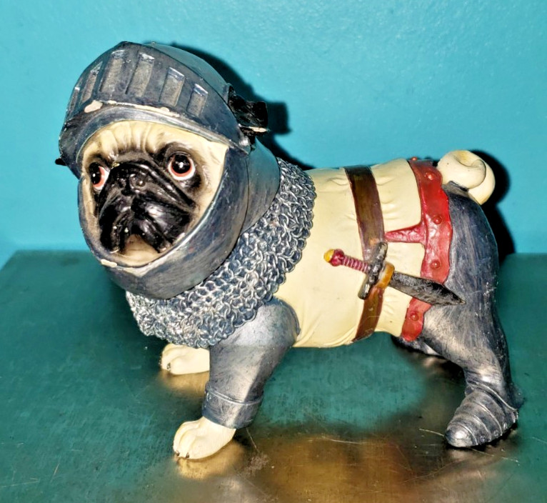Westland Gifts Pugnacious Pug-nacious Knight Protector Pug No Box