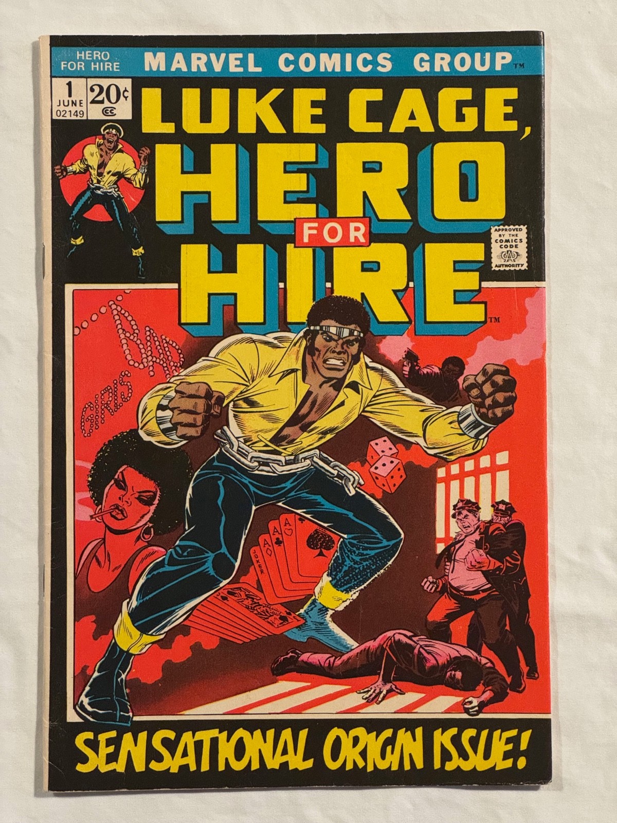 Luke Cage Hero for Hire #1 1972 Marvel 1st App Origin Key Bronze Age VG+ 4.5