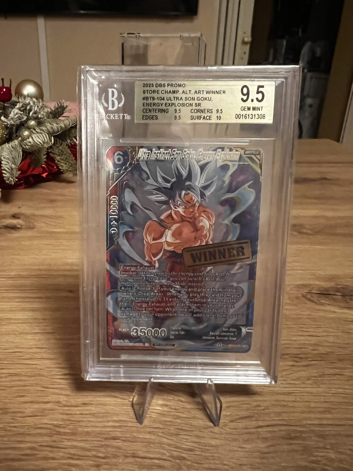 Dragon Ball Ultra Instinct Goku Explosion BT9-104 Store Championship Winner Alt