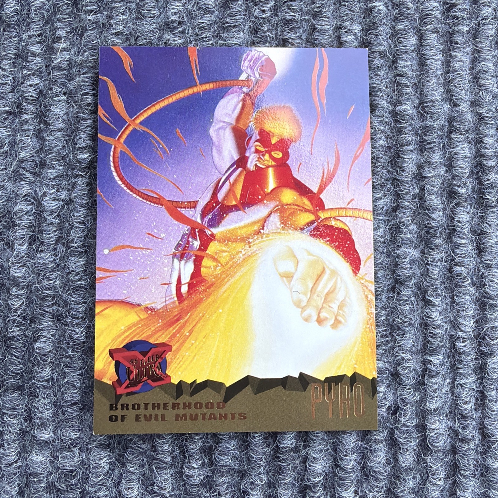 1995 Marvel Ultra Pyro Brotherhood of Evil Mutants Trading Card 1995 Marvel Ultra Pyro Brotherhood of Evil Mutants Trading Card