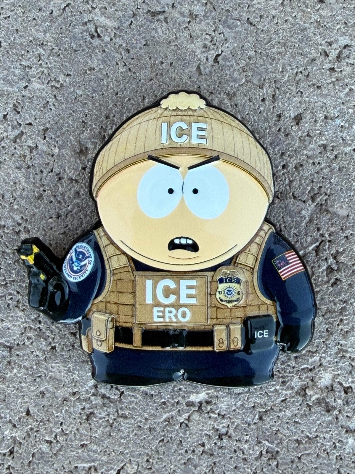 Cartman South park 2 1/4inch ICE ERO challenge coin Cartman South park 2 1/4inch ICE ERO challenge coin