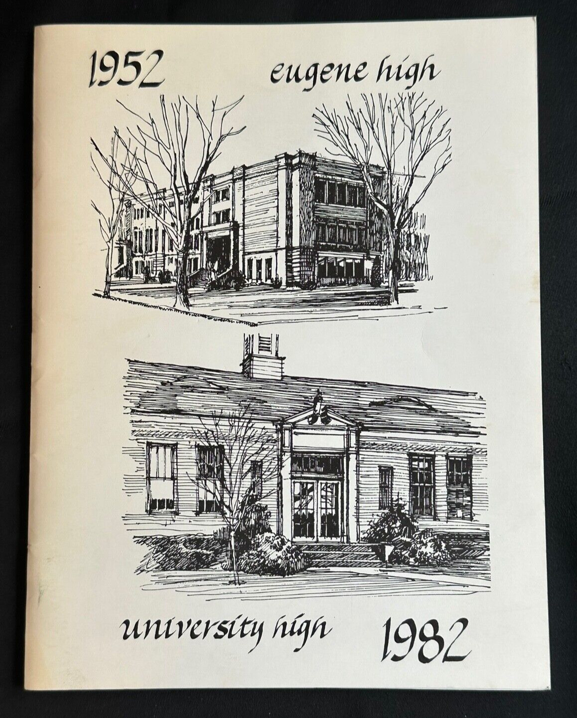 Vintage 30 Year Reunion Book Class of 1952 Eugene University High School Oregon
