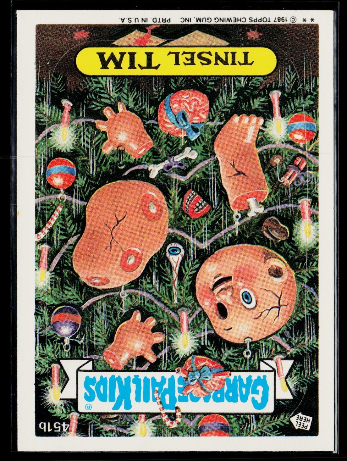 1987 Topps Garbage Pail Kids Series 11 #451b Tinsel Tim