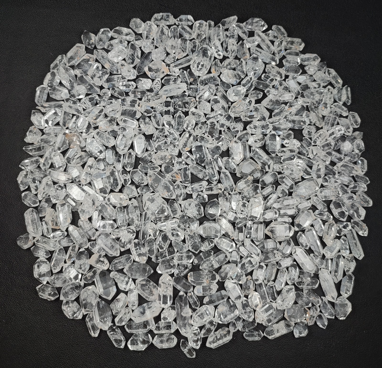 500-gm Natural Diamond Quartz DT Crystals Lot from Balochistan Pakistan.
