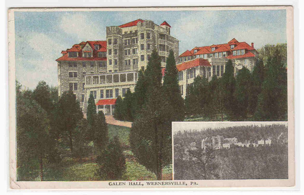 Galen Hall Wernersville Pennsylvania 1917 postcard Galen Hall Wernersville Pennsylvania 1917 postcard