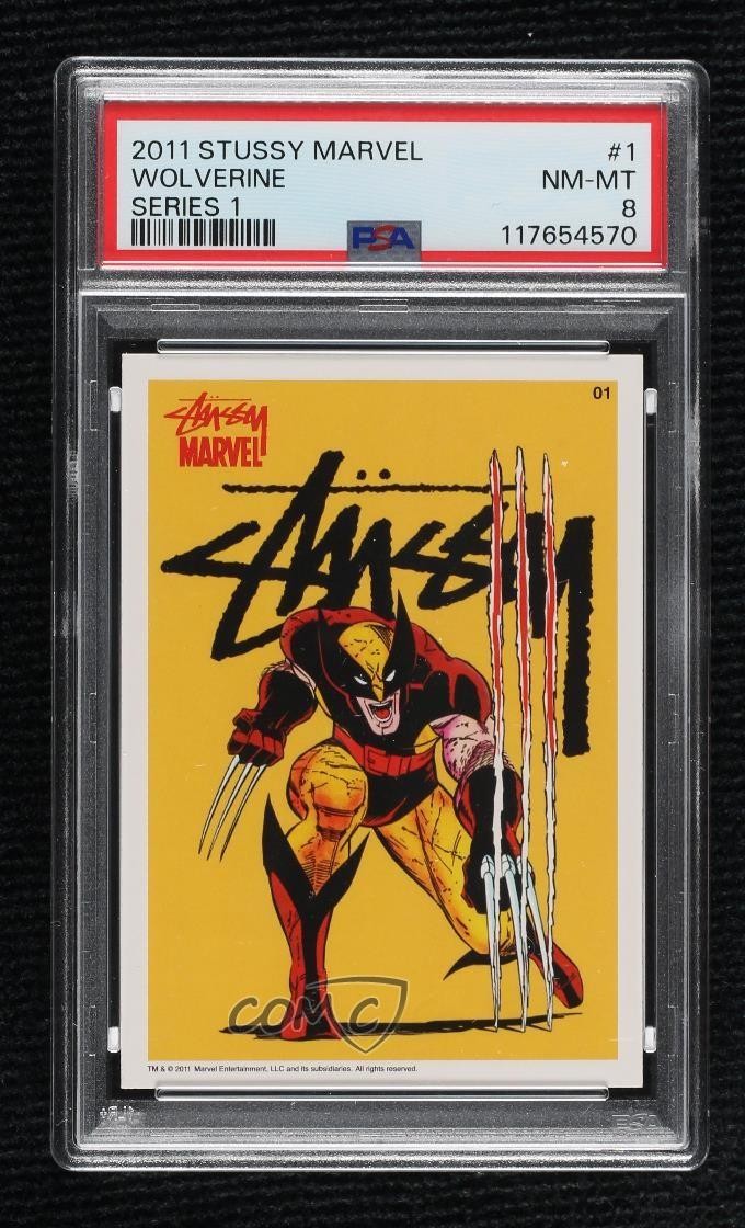 2011 Stussy x Marvel Comics Promo Series 1 Wolverine #01 PSA 8 0b3o
