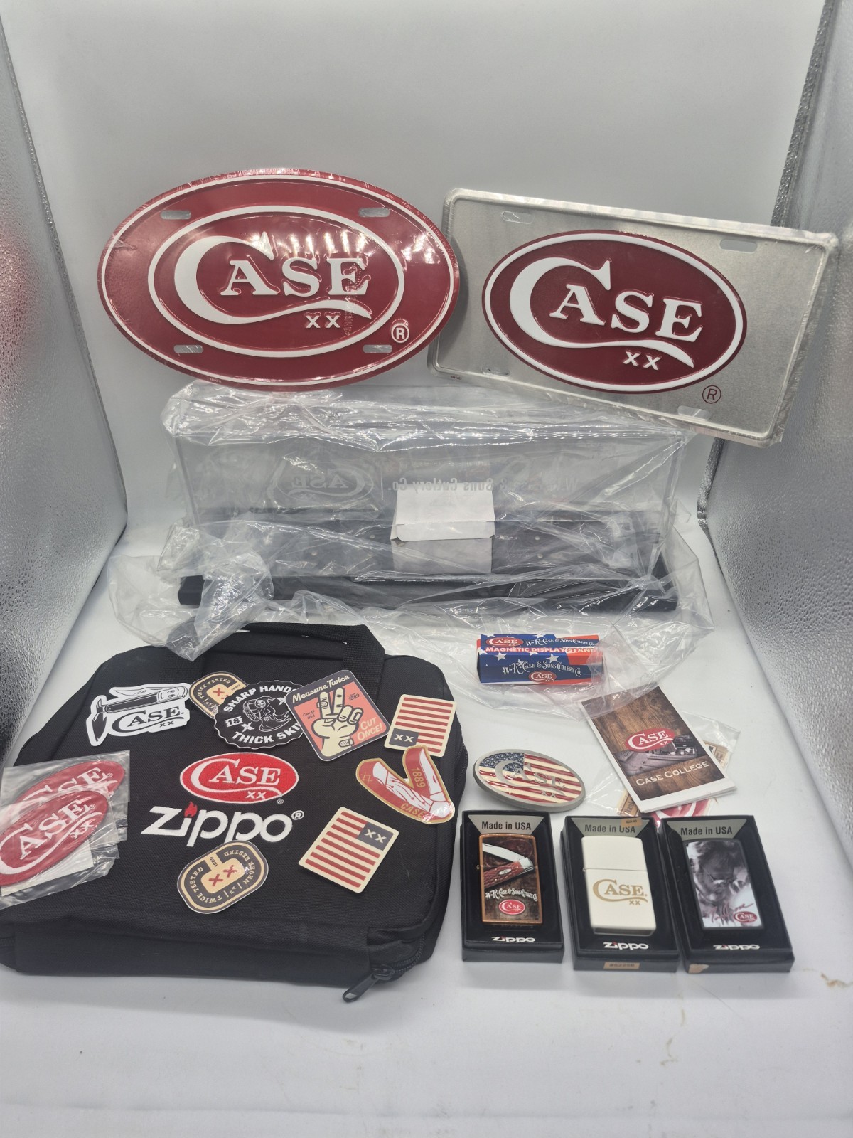 CASE XX LIGHTED DISPLAY CASE ZIPPO LIGHTERS CASE/ZIPPO CARRYING CASE AND MORE