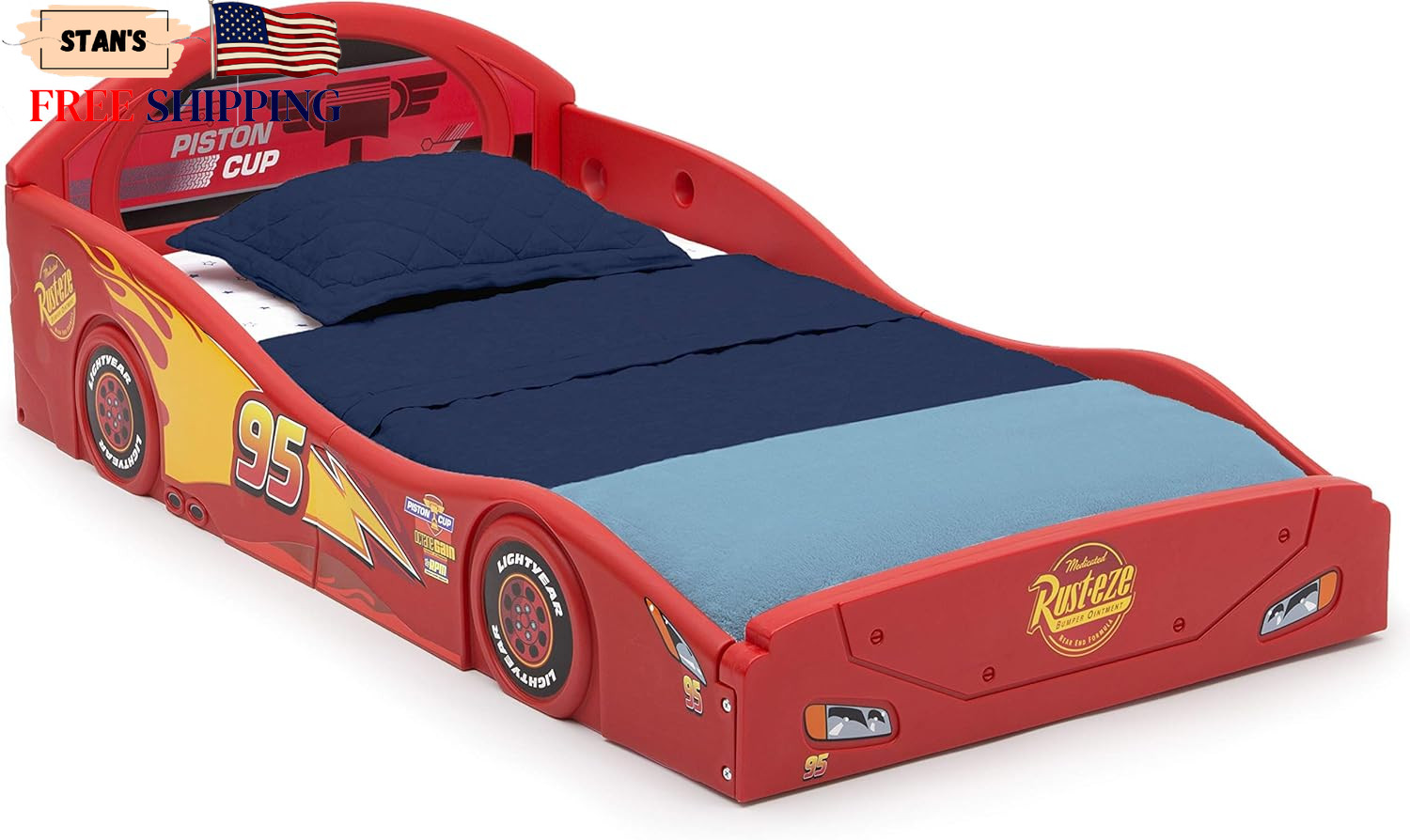 Disney/Pixar Cars Lightning McQueen Plastic Toddler Bed  ONLY US...