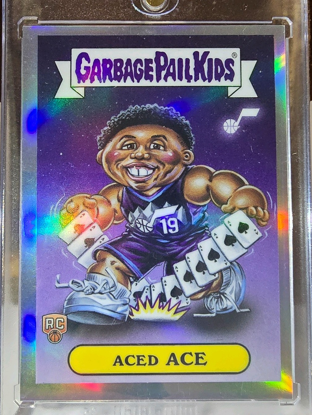 2025 Topps Garbage Pail Kids Ace Bailey SSP Refractor RC 2025 Topps Garbage Pail Kids Ace Bailey SSP Refractor RC