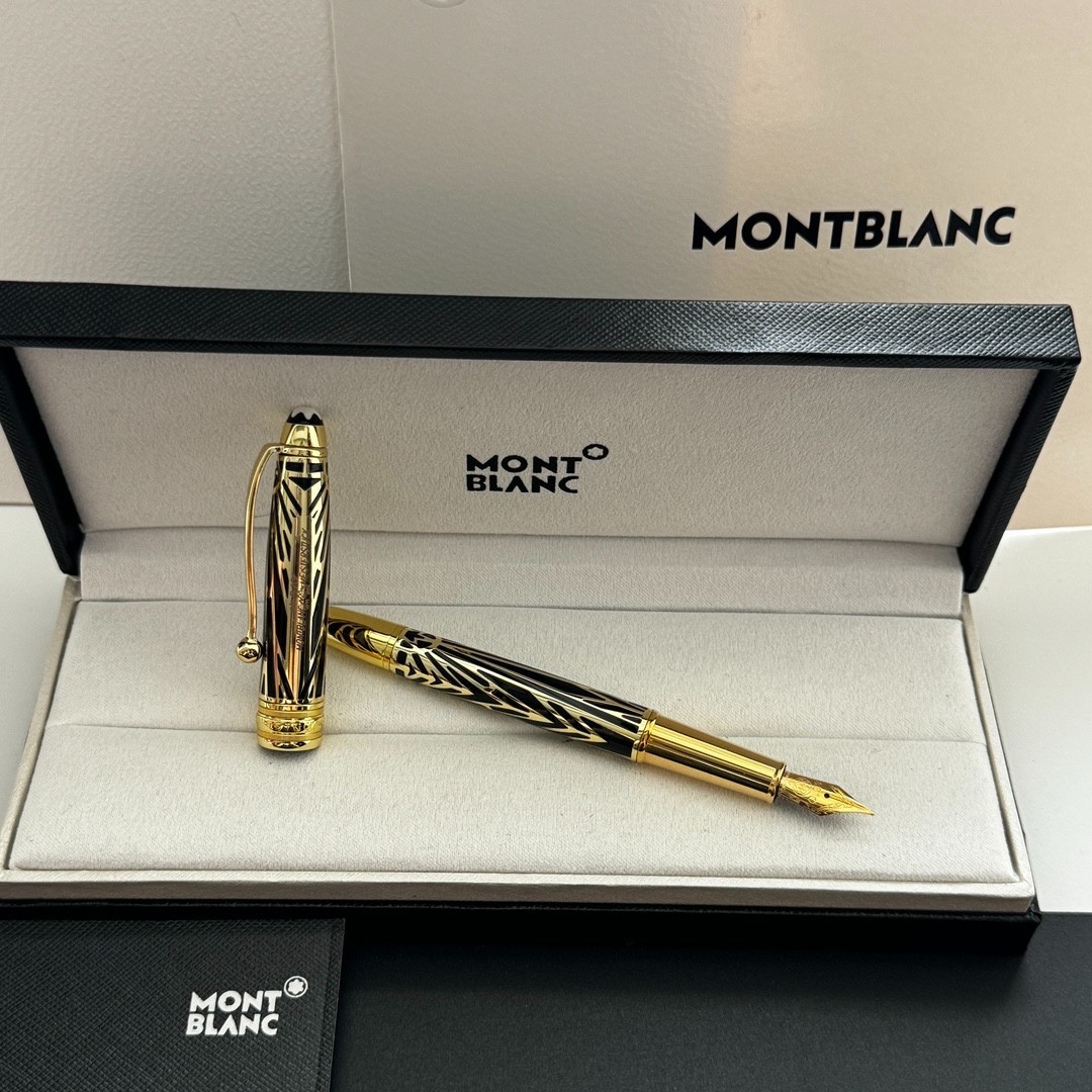 MB Meisterstück Calligraphy Gold Leaf Pen With Box